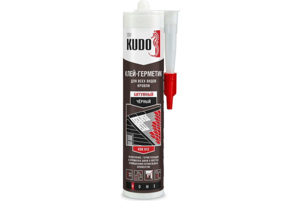 Клей-герметик битумный черный 280мл KSK612  Kudo