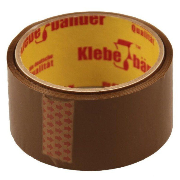 Лента скотч коричневый 50ммх 40м Klebebander---
