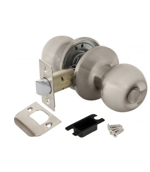 Защелка круглая без ключа/фиксатор никель 6072-03 SN S-Locked